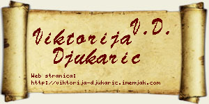 Viktorija Đukarić vizit kartica